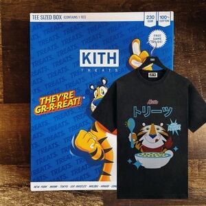 KITH Treats Kelloggs Tony The Tiger Japanese Vintage Tee • Black • 2025